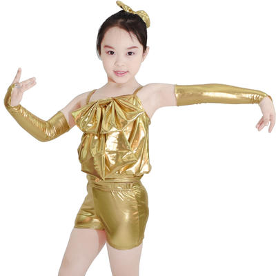 MiDee Lovely Glittery Lycra Children Hip Hop Dance Costumes