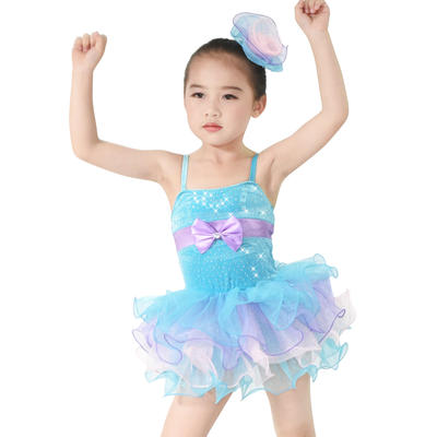 MiDee Leotard Ballet Tutu Party Dress Tutu Children Ballroom Dance Dress