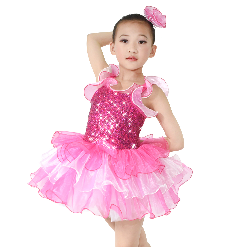 MiDee Camisole Sequined Professional Ballet Tutu For Little Girls Dance Wear