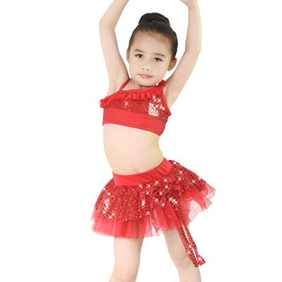 MiDee Girls Lyrical Dance Dress Girls Gymnastics Dresses Belly Dance Costume For Kids