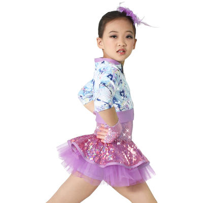 MiDee Jazz Dance Costumes Dresses Performance Wear Dance Outfits for Girls